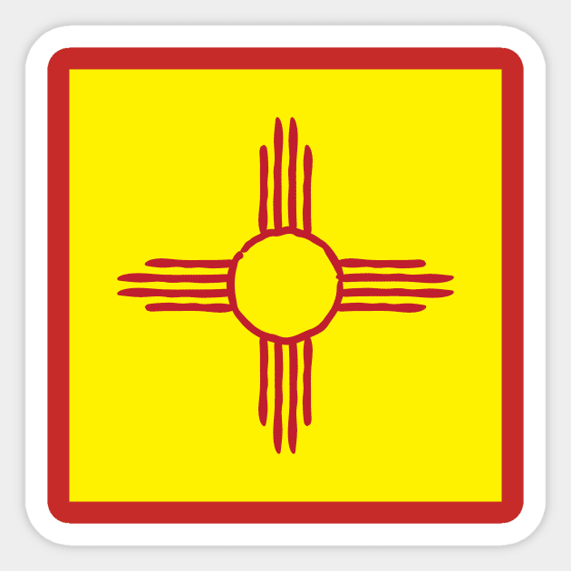 Hand Drawn New Mexico Zia Shirt Sticker by HolidayShirts